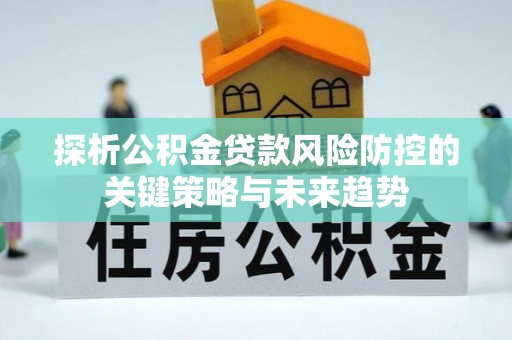 铜山探析公积金贷款风险防控的关键策略与未来趋势